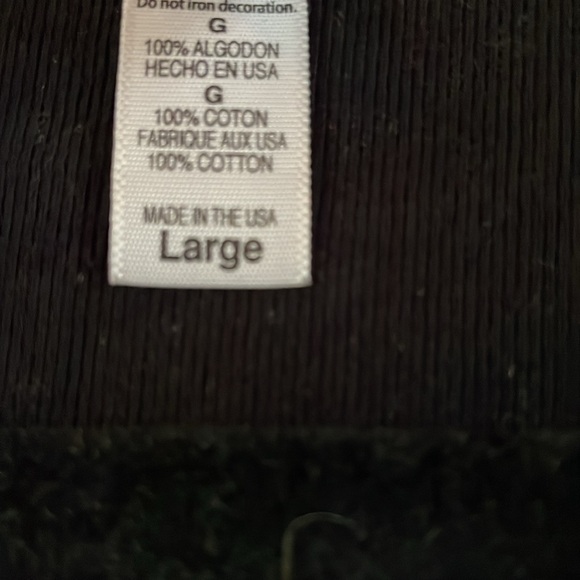 NWOT Chris’s Stuff cotton 3/4 length sleeve v-neck shirt, wine embossed, Sz. L - Picture 4 of 6